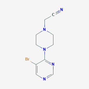 2-[4-(5-Bromopyrimidin-4-yl)piperazin-1-yl]acetonitrile