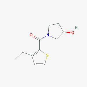 molecular formula C11H15NO2S B7579420 (3-ethylthiophen-2-yl)-[(3R)-3-hydroxypyrrolidin-1-yl]methanone 