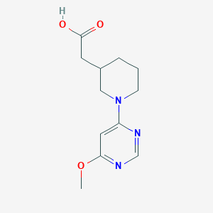 2-[1-(6-Methoxypyrimidin-4-yl)piperidin-3-yl]acetic acid
