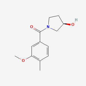 molecular formula C13H17NO3 B7579573 [(3R)-3-hydroxypyrrolidin-1-yl]-(3-methoxy-4-methylphenyl)methanone 