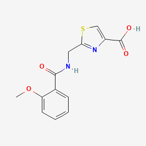 2-[[(2-Methoxybenzoyl)amino]methyl]-1,3-thiazole-4-carboxylic acid