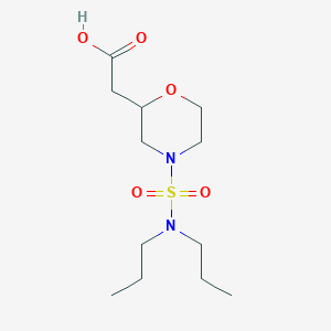 2-[4-(Dipropylsulfamoyl)morpholin-2-yl]acetic acid