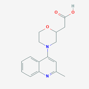 2-[4-(2-Methylquinolin-4-yl)morpholin-2-yl]acetic acid