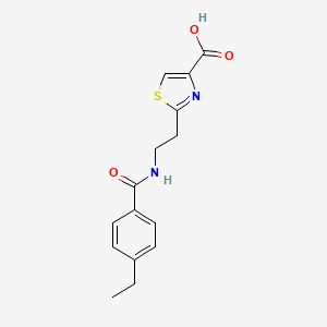 2-[2-[(4-Ethylbenzoyl)amino]ethyl]-1,3-thiazole-4-carboxylic acid