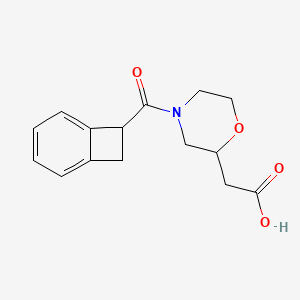 2-[4-(Bicyclo[4.2.0]octa-1,3,5-triene-7-carbonyl)morpholin-2-yl]acetic acid
