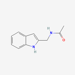 molecular formula C11H12N2O B7580346 N-(1H-indol-2-ylmethyl)acetamide 