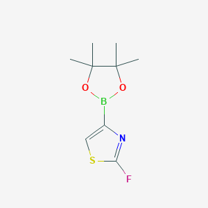 molecular formula C9H13BFNO2S B7580355 2-Fluorothiazole-4-boronic acid pinacol ester 