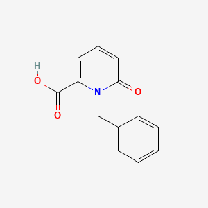 molecular formula C13H11NO3 B7580387 1-Benzyl-6-oxo-1,6-dihydropyridine-2-carboxylic acid 