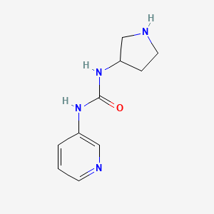 molecular formula C10H14N4O B7580395 1-Pyridin-3-yl-3-pyrrolidin-3-ylurea 