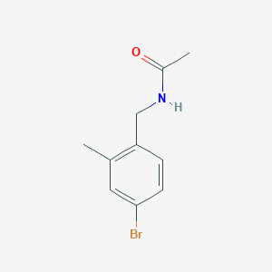molecular formula C10H12BrNO B7580416 N-(4-bromo-2-methylbenzyl)acetamide 