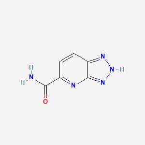 molecular formula C6H5N5O B7580453 2H-triazolo[4,5-b]pyridine-5-carboxamide 