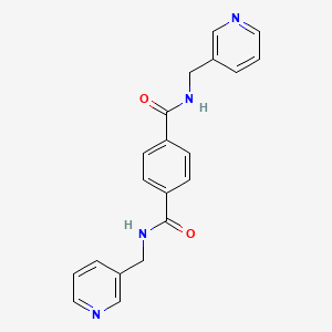 molecular formula C20H18N4O2 B7580461 N,N-bis(3-pyridylmethyl)terephthalamide 
