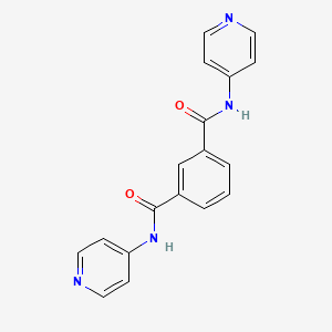 molecular formula C18H14N4O2 B7580465 N,N'-Di-pyridin-4-yl-isophthalamide 