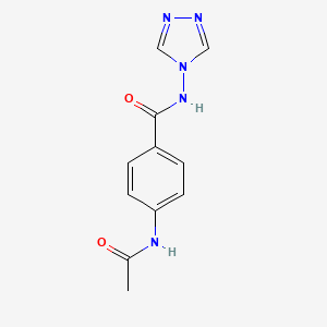 4-(acetylamino)-N-(4H-1,2,4-triazol-4-yl)benzamide