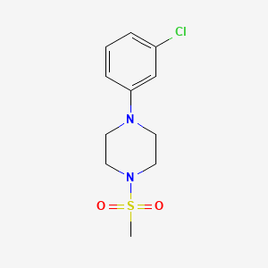 1-(3-CHLOROPHENYL)-4-METHANESULFONYLPIPERAZINE