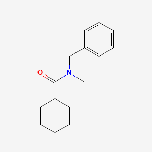 molecular formula C15H21NO B7580526 N-benzyl-N-methylcyclohexanecarboxamide 