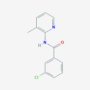 molecular formula C13H11ClN2O B7580532 3-chloro-N-(3-methylpyridin-2-yl)benzamide 