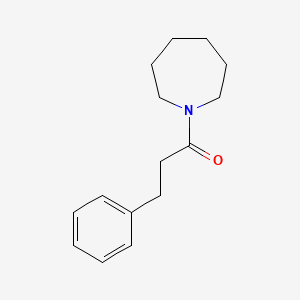 molecular formula C15H21NO B7580542 1-(3-Phenylpropanoyl)azepane 