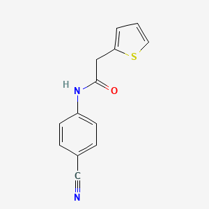 N-(4-cyanophenyl)-2-(2-thienyl)acetamide