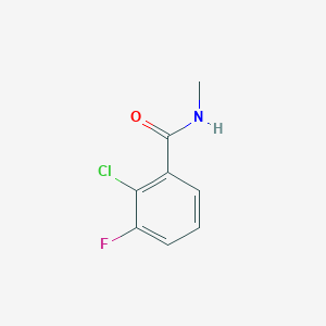 molecular formula C8H7ClFNO B7580551 3-Methylcarbamoyl-2-chloro-1-fluorobenzene 