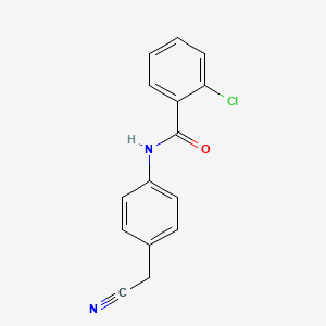 2-chloro-N-[4-(cyanomethyl)phenyl]benzamide
