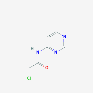 molecular formula C7H8ClN3O B7580642 2-Chloro-N-(6-methyl-pyrimidin-4-yl)-acetamide 