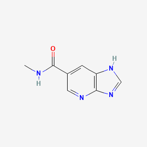 molecular formula C8H8N4O B7580649 N-methyl-1H-imidazo[4,5-b]pyridine-6-carboxamide 