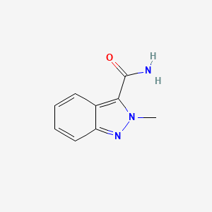 molecular formula C9H9N3O B7580657 2-Methylindazole-3-carboxamide 