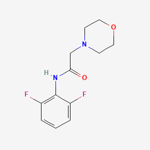molecular formula C12H14F2N2O2 B7580664 N-(2,6-difluorophenyl)-2-(morpholin-4-yl)acetamide 