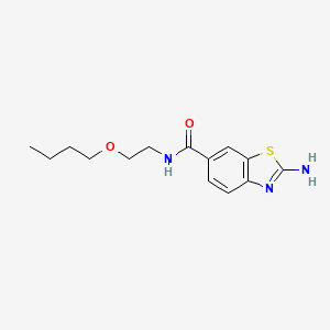 2-amino-N-(2-butoxyethyl)-1,3-benzothiazole-6-carboxamide