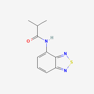 molecular formula C10H11N3OS B7580787 N-Benzo[1,2,5]thiadiazol-4-yl-isobutyramide 