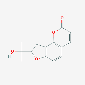 B075808 8,9-dihydro-8-(1-hydroxy-1-methylethyl)-2H-furo[2,3-h]1-benzopyran-2-one CAS No. 1147-29-1