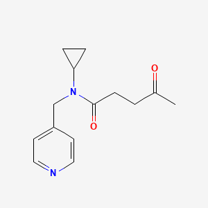 N-cyclopropyl-4-oxo-N-(pyridin-4-ylmethyl)pentanamide