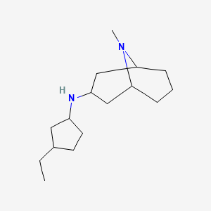 N-(3-ethylcyclopentyl)-9-methyl-9-azabicyclo[3.3.1]nonan-3-amine