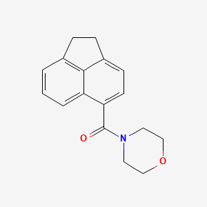 molecular formula C17H17NO2 B7580816 Acenaphthen-5-yl-morpholin-4-yl-methanone 
