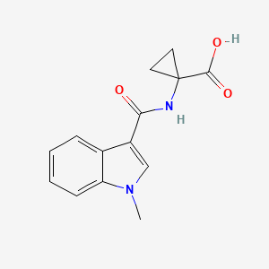 1-[(1-Methylindole-3-carbonyl)amino]cyclopropane-1-carboxylic acid