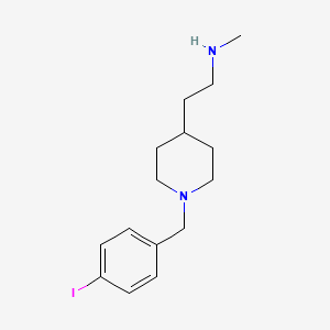 2-[1-[(4-iodophenyl)methyl]piperidin-4-yl]-N-methylethanamine