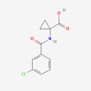 1-[(3-Chlorobenzoyl)amino]cyclopropane-1-carboxylic acid