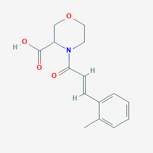 4-[(E)-3-(2-methylphenyl)prop-2-enoyl]morpholine-3-carboxylic acid