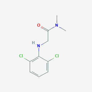 molecular formula C10H12Cl2N2O B7580979 2-(2,6-dichloroanilino)-N,N-dimethylacetamide 