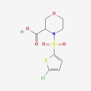 4-(5-Chlorothiophen-2-yl)sulfonylmorpholine-3-carboxylic acid