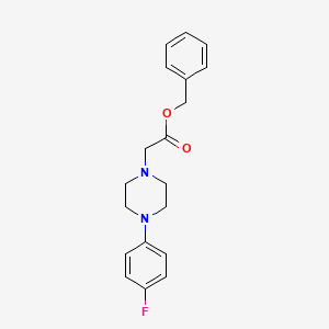 molecular formula C19H21FN2O2 B7581124 [4-(4-Fluoro-phenyl)-piperazin-1-yl]-acetic acid benzyl ester 