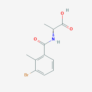 (2R)-2-[(3-bromo-2-methylbenzoyl)amino]propanoic acid