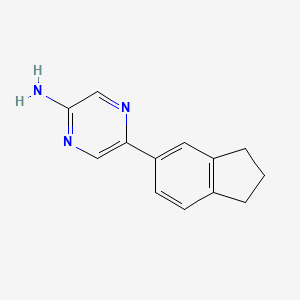 5-(2,3-dihydro-1H-inden-5-yl)pyrazin-2-amine