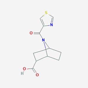 7-(1,3-Thiazole-4-carbonyl)-7-azabicyclo[2.2.1]heptane-2-carboxylic acid
