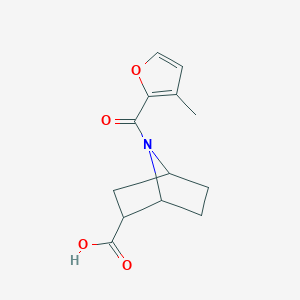 molecular formula C13H15NO4 B7581188 7-(3-Methylfuran-2-carbonyl)-7-azabicyclo[2.2.1]heptane-2-carboxylic acid 