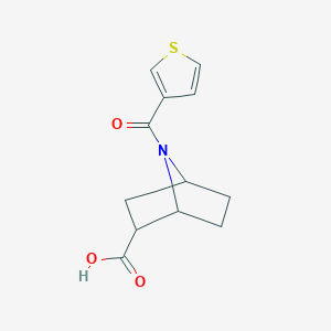 7-(Thiophene-3-carbonyl)-7-azabicyclo[2.2.1]heptane-2-carboxylic acid
