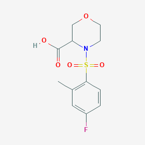 4-(4-Fluoro-2-methylphenyl)sulfonylmorpholine-3-carboxylic acid