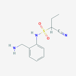 N-[2-(aminomethyl)phenyl]-1-cyanopropane-1-sulfonamide