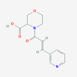 4-[(E)-3-pyridin-3-ylprop-2-enoyl]morpholine-3-carboxylic acid